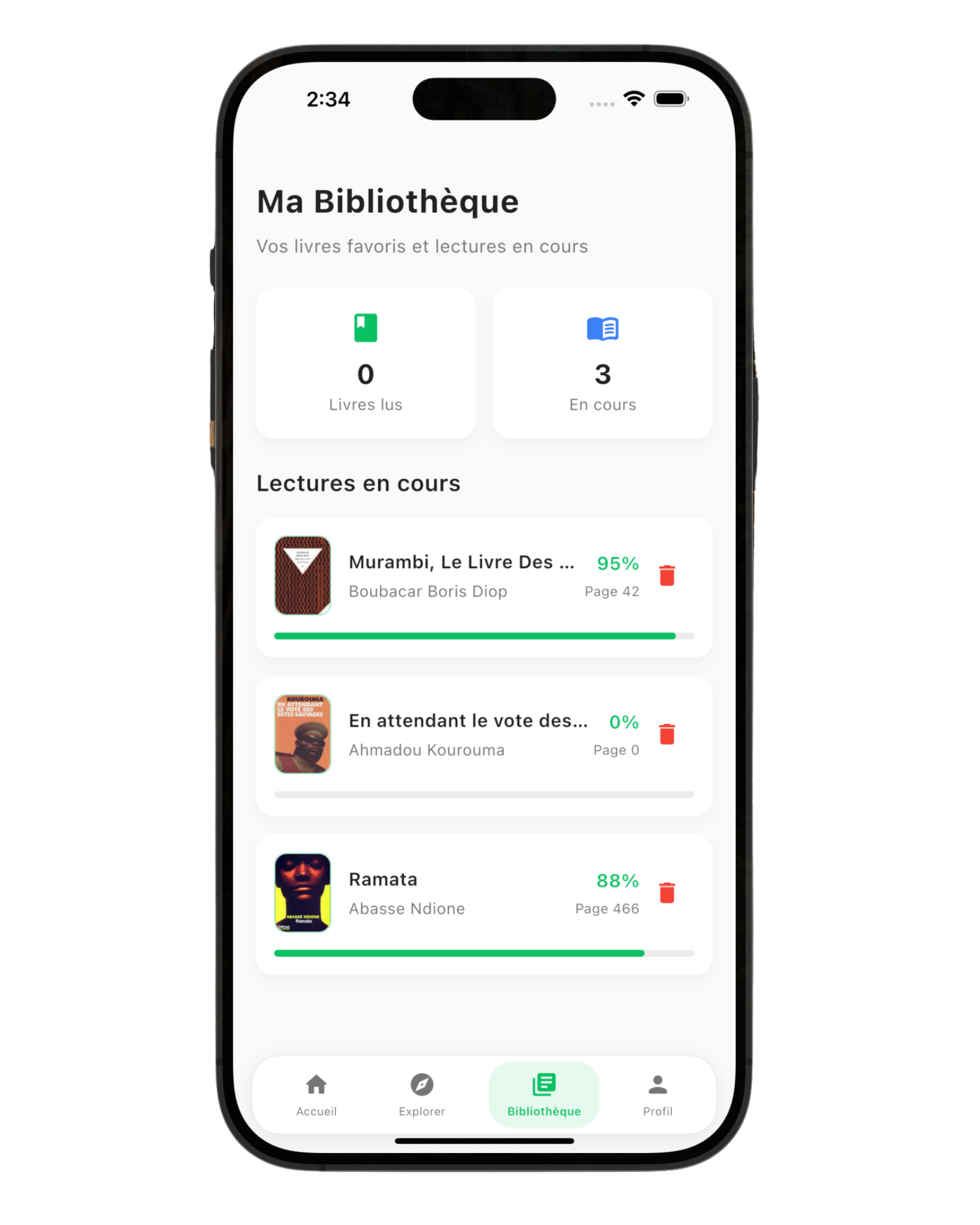 Écran accueil Kaylire